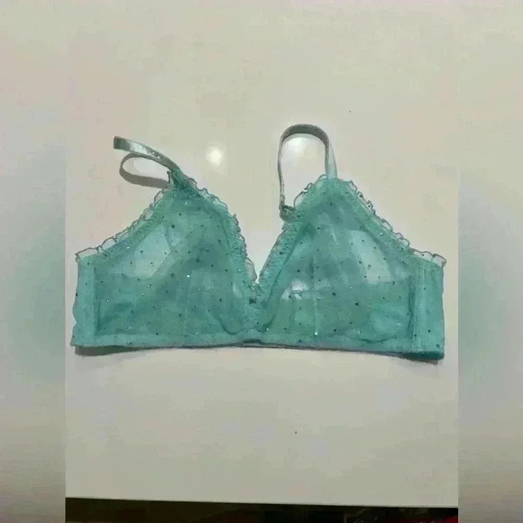 PLUS SIZE SAVAGE X FENTY SPARKLE PUFF BRALETTE 1X. NWOT - Picture 1 of 7